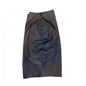 Vintage 1980s Leather Pencil Skirt Women’s Size M